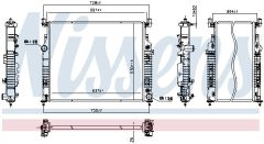 NISSENS 607349 — Radiator răcire motor