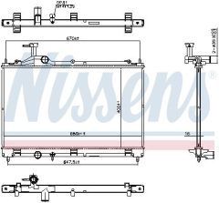 NISSENS 607404 — Radiator răcire motor