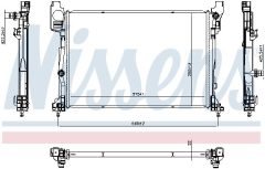 NISSENS 607411 — Радиатор охлаждения