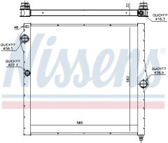 NISSENS 60826 — Radiator răcire motor