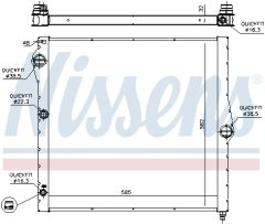 NISSENS 60827 — Radiator răcire motor