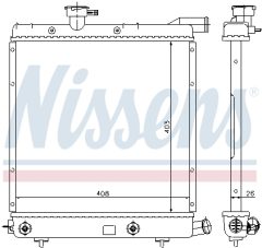 NISSENS 60979 — Radiator răcire motor