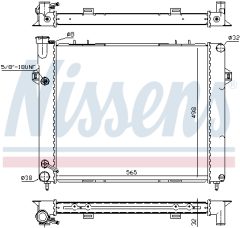 NISSENS 609891 — Радиатор охлаждения