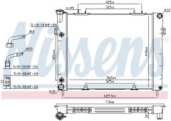 NISSENS 61000 — Радиатор охлаждения