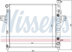 NISSENS 61010 — Радиатор охлаждения