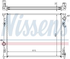 NISSENS 61014A — Radiator răcire motor
