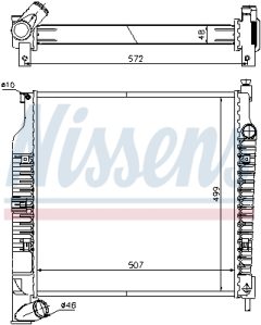 NISSENS 61021A — Radiator răcire motor