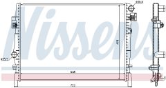 NISSENS 61027 — Radiator răcire motor