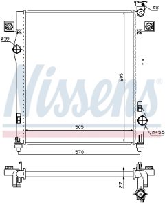 NISSENS 61030 — Radiator răcire motor