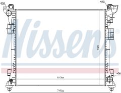 NISSENS 61034 — Радиатор охлаждения