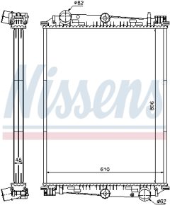 NISSENS 614400 — Радиатор охлаждения