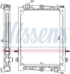 NISSENS 61440A — Радиатор охлаждения