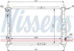 NISSENS 61630 — Radiator răcire motor