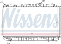 NISSENS 61633 — Радиатор охлаждения