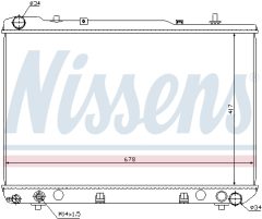 NISSENS 61640 — Радиатор охлаждения