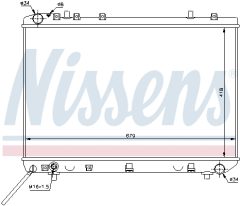 NISSENS 61668 — Радиатор охлаждения