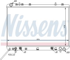 NISSENS 61669 — Радиатор охлаждения
