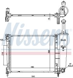 NISSENS 617873 — Radiator răcire motor