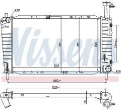 NISSENS 62065 — Радиатор охлаждения