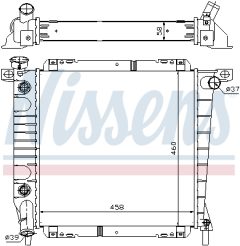 NISSENS 620671 — Radiator răcire motor