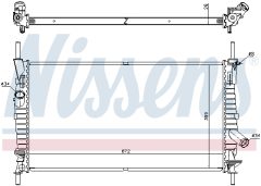 NISSENS 62128 — Radiator răcire motor