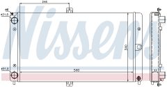 NISSENS 623552 — Radiator răcire motor