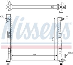 NISSENS 62546 — Радиатор охлаждения