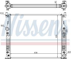 NISSENS 62576A — Radiator răcire motor