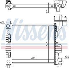 NISSENS 62663 — Радиатор охлаждения