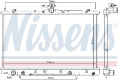 NISSENS 628975 — Radiator răcire motor