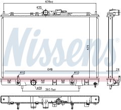 NISSENS 628986 — Radiator răcire motor