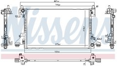 NISSENS 630766 — Радиатор охлаждения