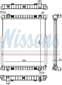 NISSENS 63332 — Радиатор охлаждения