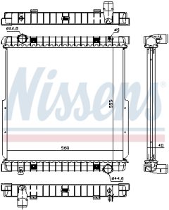 NISSENS 63333 — Радиатор охлаждения