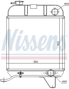 NISSENS 63460 — Radiator răcire motor