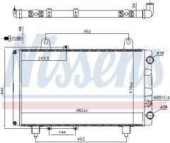 NISSENS 63561 — Радиатор охлаждения