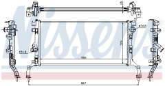 NISSENS 637604 — Radiator răcire motor