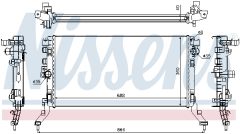 NISSENS 637619 — Radiator răcire motor