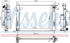 NISSENS 637627 — Radiator răcire motor