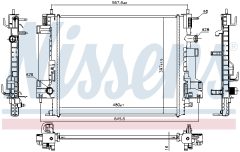 NISSENS 637662 — Radiator răcire motor