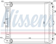 NISSENS 63777 — Radiator răcire motor