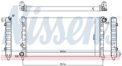 NISSENS 64001 — Радиатор охлаждения