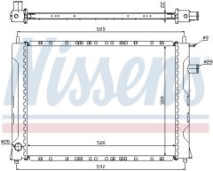 NISSENS 642111 — Радиатор охлаждения