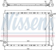 NISSENS 642161 — Радиатор охлаждения