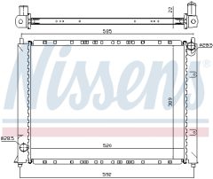NISSENS 64307A — Радиатор охлаждения