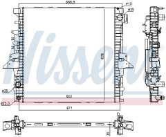 NISSENS 64333 — Radiator răcire motor