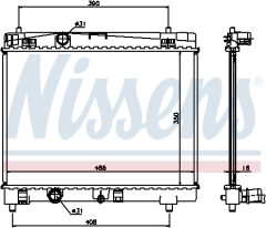 NISSENS 64671A — Radiator răcire motor
