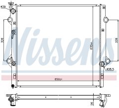 NISSENS 646818 — Радиатор охлаждения