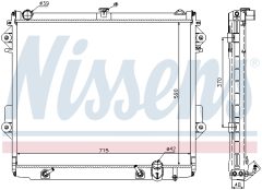 NISSENS 646827 — Радиатор охлаждения