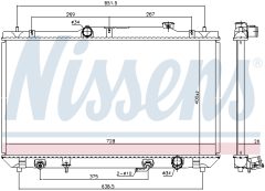 NISSENS 646925 — Радиатор охлаждения